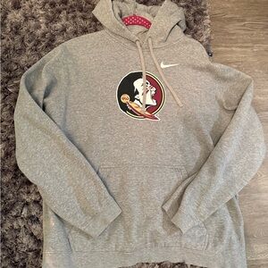 Nike Gray Men's FSU hoodie